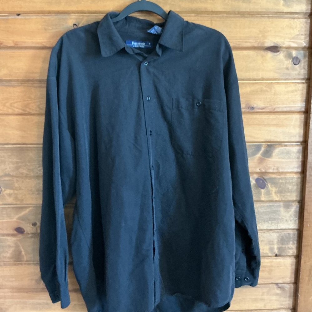 Classic Black Button-Down Shirt for Men